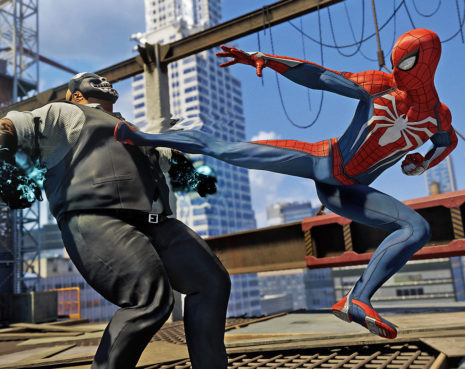 Spider-Man in combat