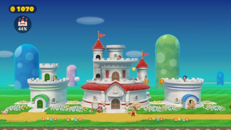 A work-in-progress castle from Super Mario Maker 2's story mode. We're gonna need more bricks...
