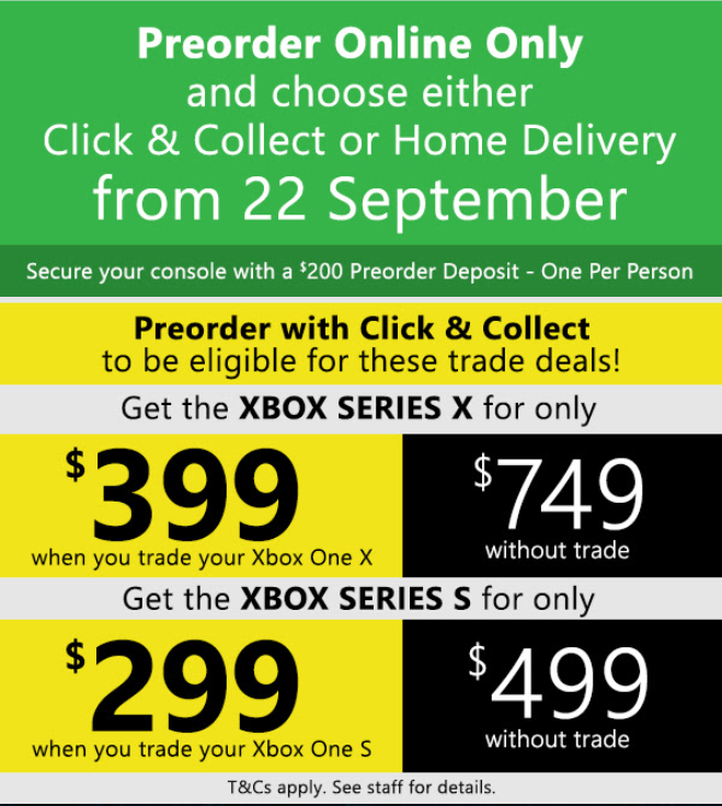 xbox one series x pre order date