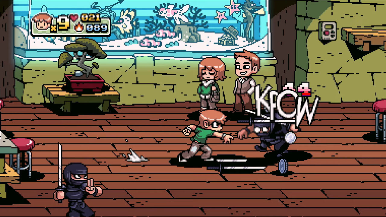 scott pilgrim vs the world the game title