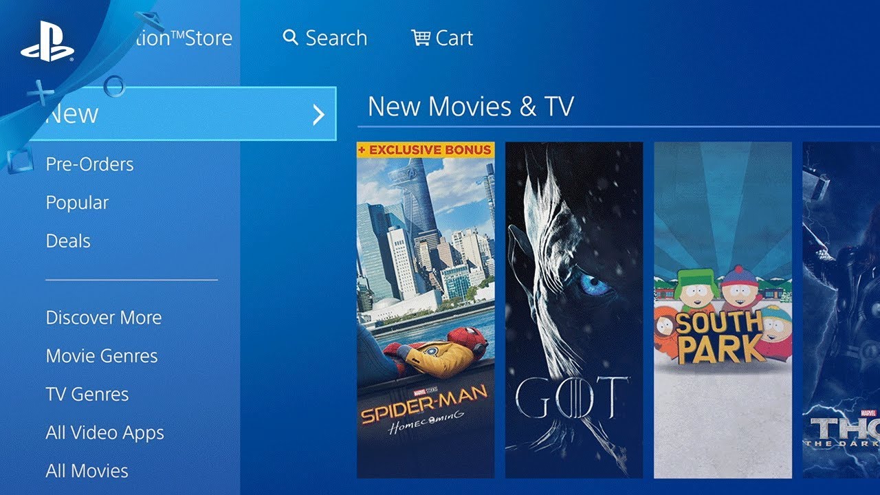 Sony to discontinue movie and TV purchases and rentals on the PlayStation Store