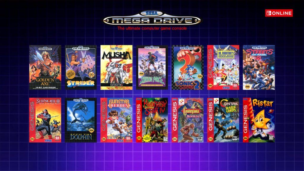 Switch Online Mega Drive