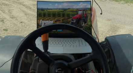 10-tonne tractor turned into a massive controller for Farming Simulator 2022