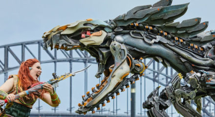 Horizon  Forbidden West statue unveiled in Sydney Botanical Garden