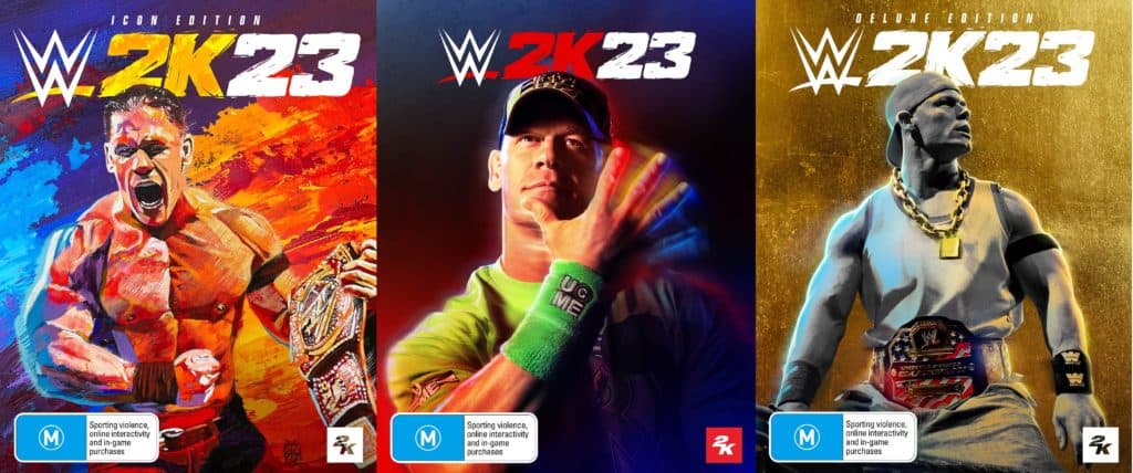John Cena cover art in WWE 2K23